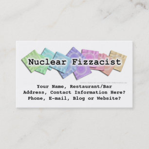 Carte de visite de barre - Fizzacist nucléaire