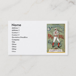 Carte de visite de base-ball