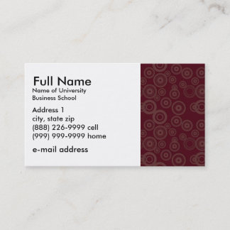 Carte de visite de base pour Students or Company