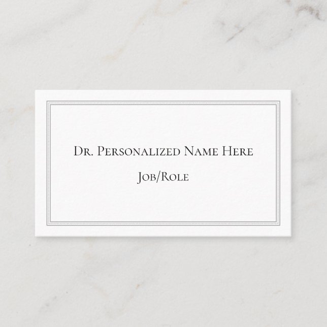 Carte de visite de base, professionnel (Devant)