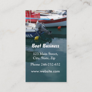 Carte de visite de bateau
