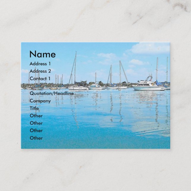 Carte de visite de bateaux (Devant)