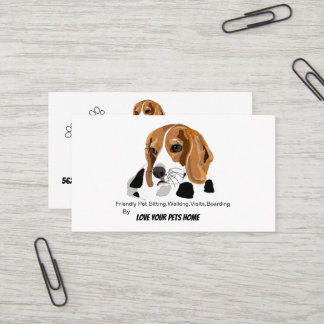 Carte de visite de beagle