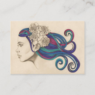Carte de visite de beauté classique