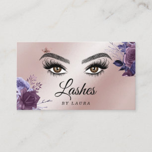 Carte De Visite De Belles Lashs longues Yeux Brows Vintages florau