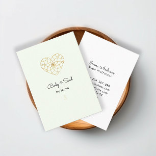 Carte de visite de bien-être Heart Mandala Yoga M