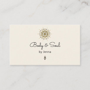Carte de visite de bien-être pour le massage de y