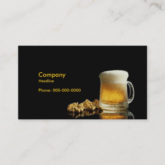 Carte de visite de bière (Devant)