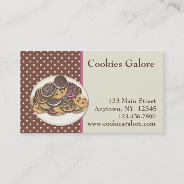 Carte de visite de biscuits (Devant)