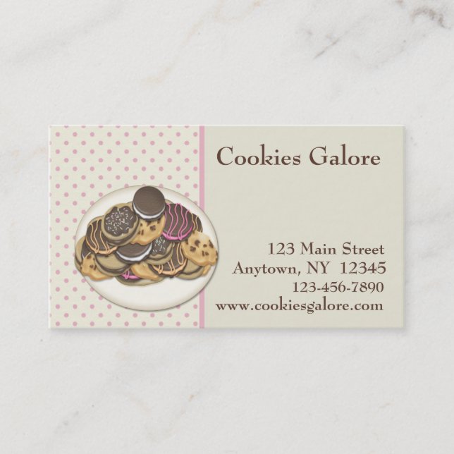 Carte de visite de biscuits (Devant)