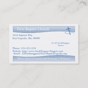 Carte de visite de bleu de simplicité