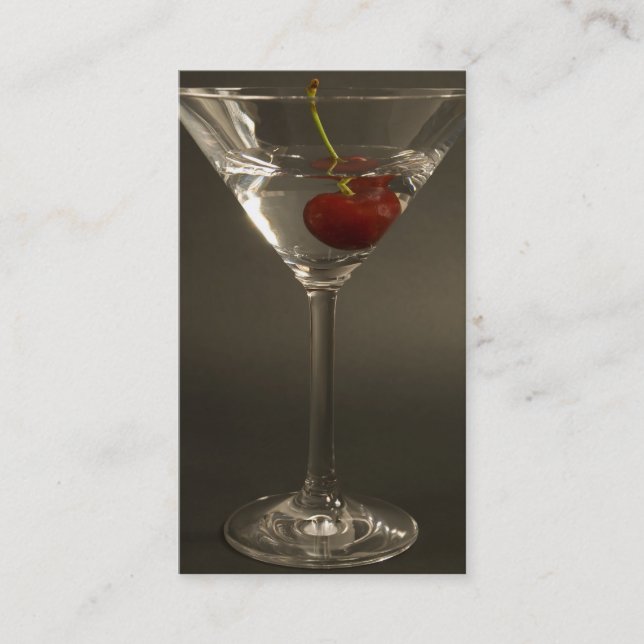 Carte de visite de boisson de Martini (Devant)