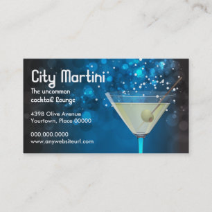 Carte de visite de Bokeh Martini