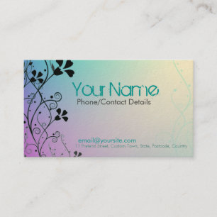 Carte de visite de bonbon à arc-en-ciel