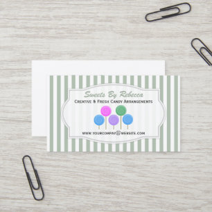 Carte de visite de bonbons