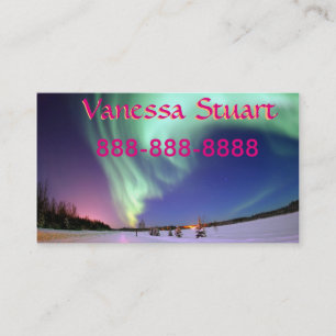 Carte de visite de Borealis de l'aurore