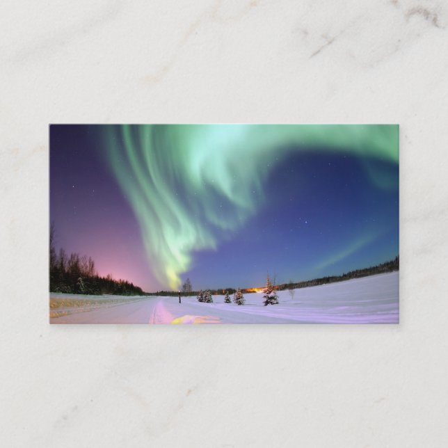 Carte de visite de borealis de l'aurore (Devant)