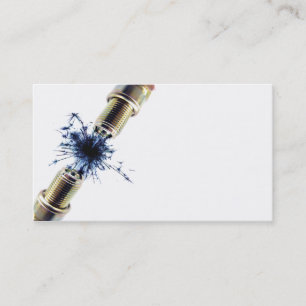 Carte de visite de bougie d'allumage