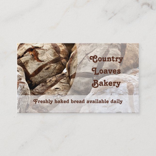 Carte de visite de boulangerie (Devant)