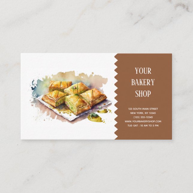 Carte de visite de boulangerie (Devant)