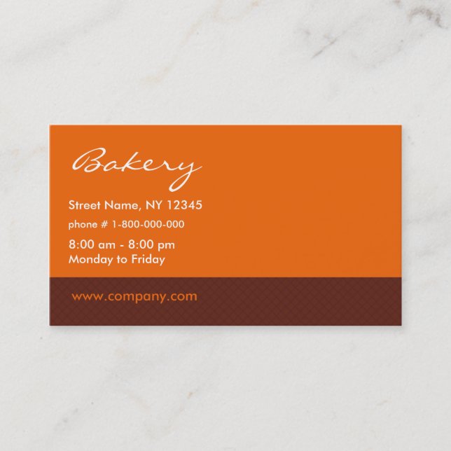 Carte de visite de boulangerie (Devant)