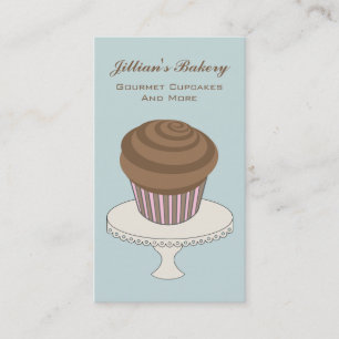 Carte de visite de boulangerie - Cupcake au chocol