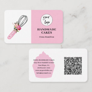 Carte de visite de boulangerie de chef pâtissier e