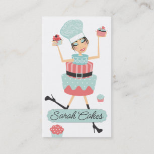 Carte de visite de boulangerie de petits gâteaux