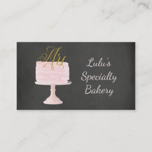 Carte de visite de boulangerie de tableau avec