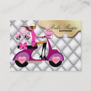 Carte de visite de boulangerie Gâteau de diamants