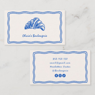 carte de visite de boulangerie gribouillée à la ma