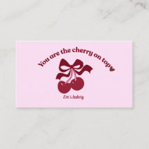 Carte de visite de boulangerie vintage