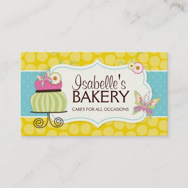 Carte de visite de boulangerie Whimsical (Devant)