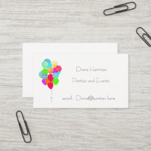 Carte de visite de bouquet de ballon