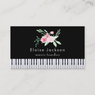 carte de visite de bouquet pianiste