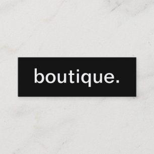 Carte de visite de boutique