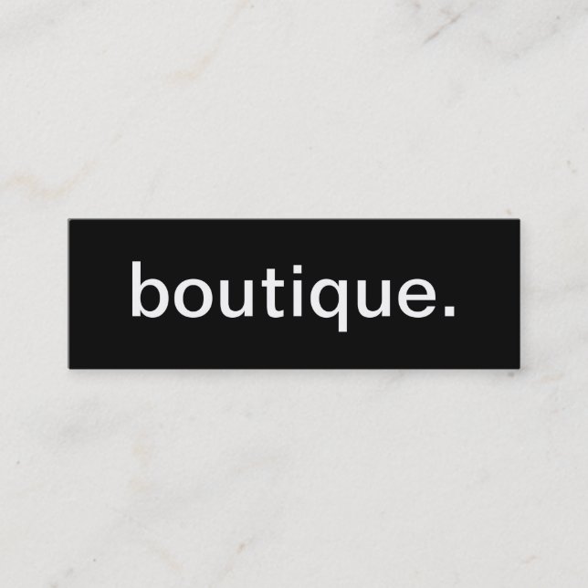 Carte de visite de boutique (Devant)