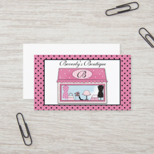 Carte de visite de boutique