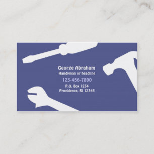 Carte de visite de bricoleur/constructions