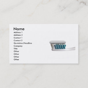 Carte de visite de brosse pour dents
