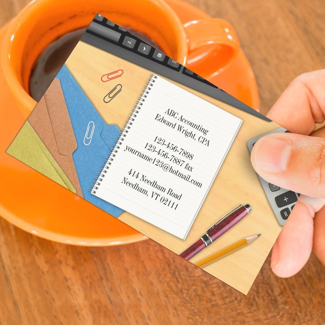 Carte de visite de bureau comptable (Créateur téléchargé)