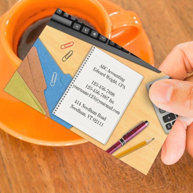 Carte de visite de bureau comptable (Créateur téléchargé)