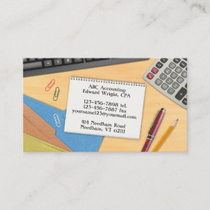 Carte de visite de bureau comptable