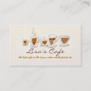 carte de visite de café