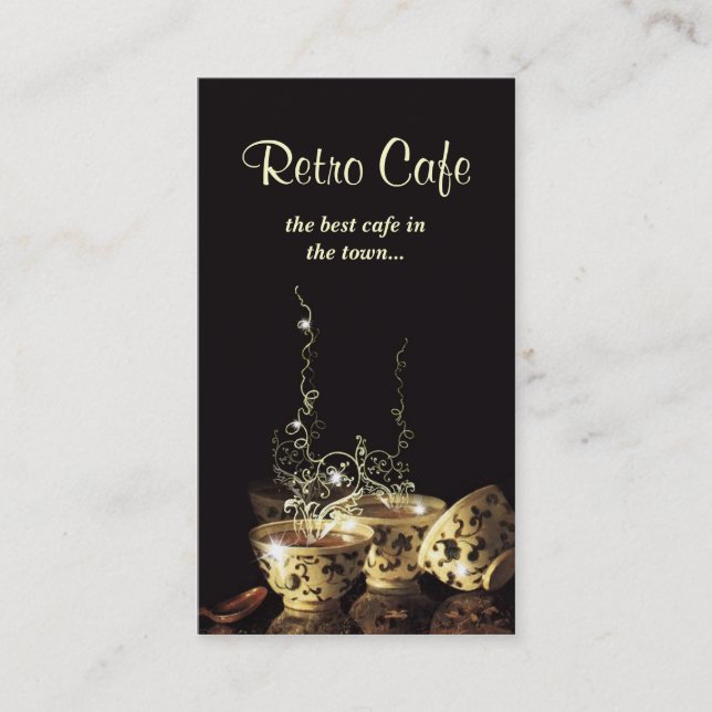 carte de visite de café (Devant)