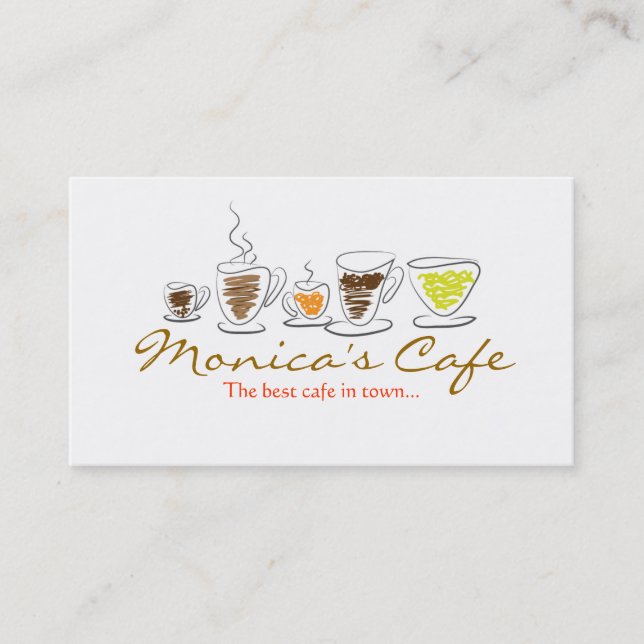 carte de visite de café (Devant)
