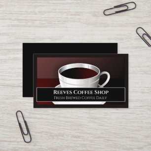 Carte de visite de café