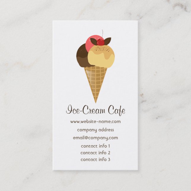 Carte de visite de café (Devant)