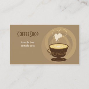 Carte de visite de café-restaurant