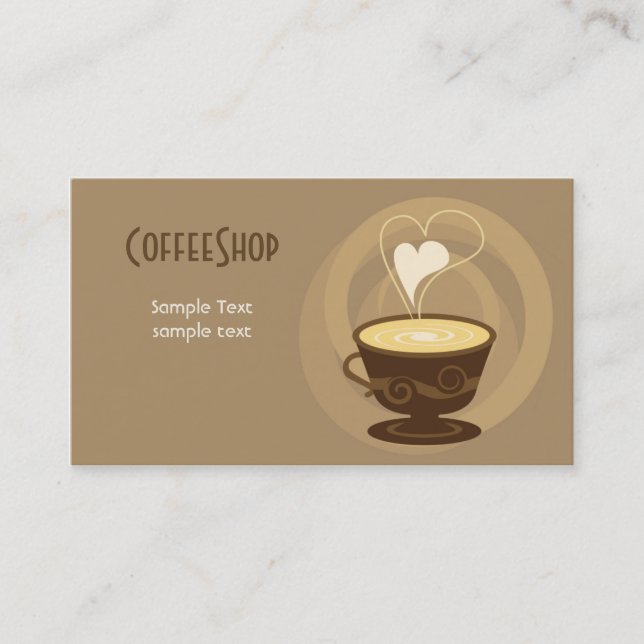 Carte de visite de café-restaurant (Devant)